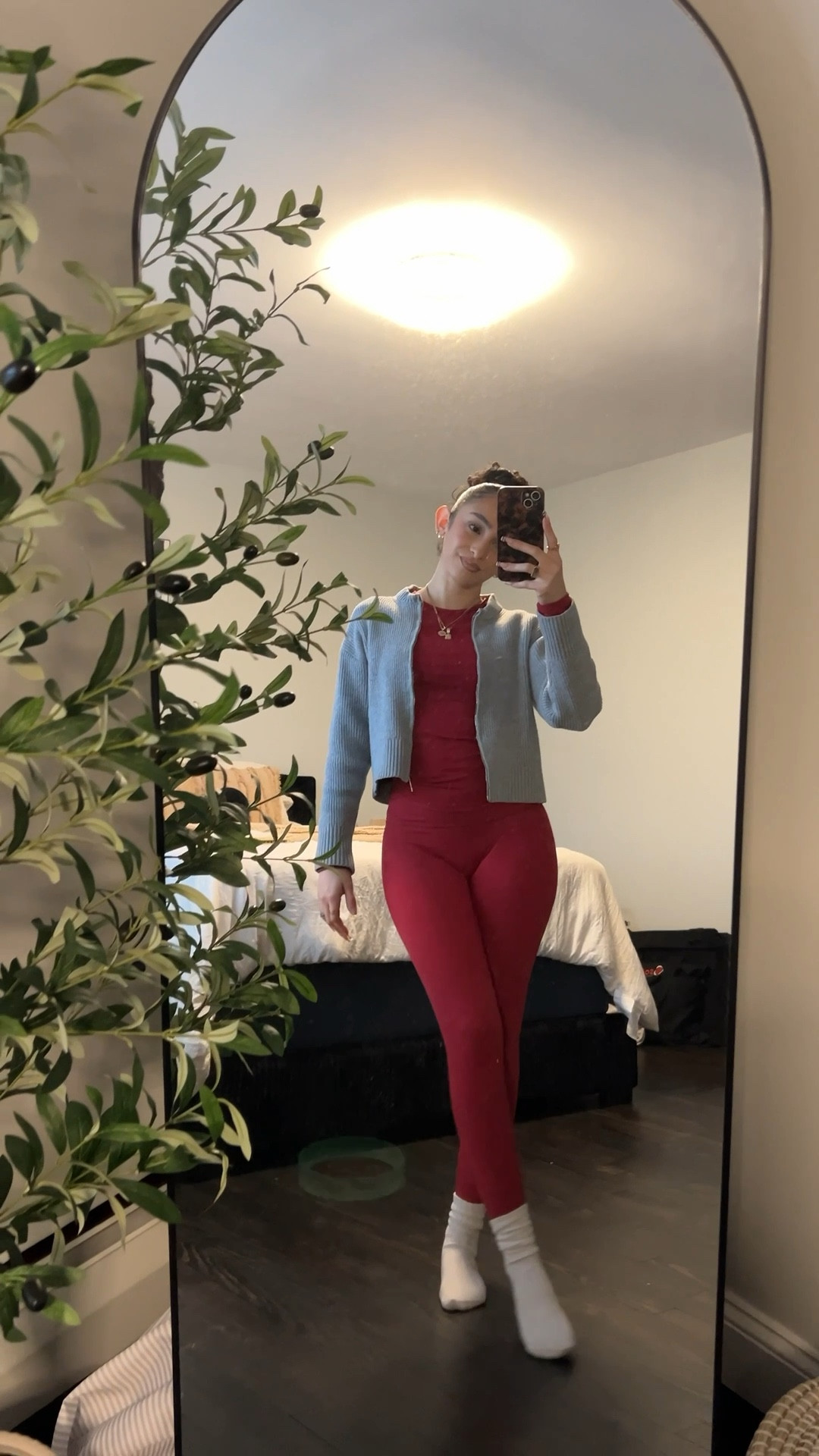 A easy stay at home mom ootd - matchi active set with a sweater on top. So easy to throw on & run errands or chase my kids around while still feeling cute 

#LTKgrwm #LTKootd #LTKmomlife