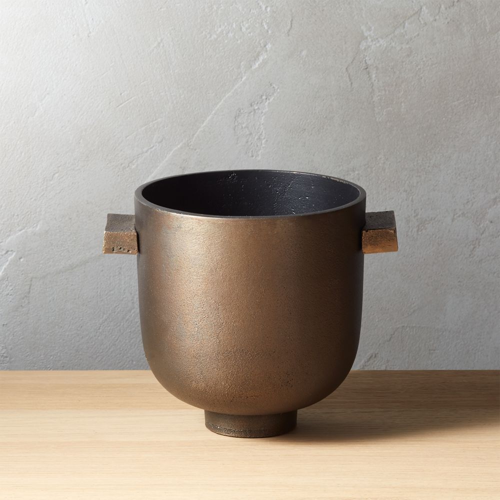 Cask Metal Planter | CB2