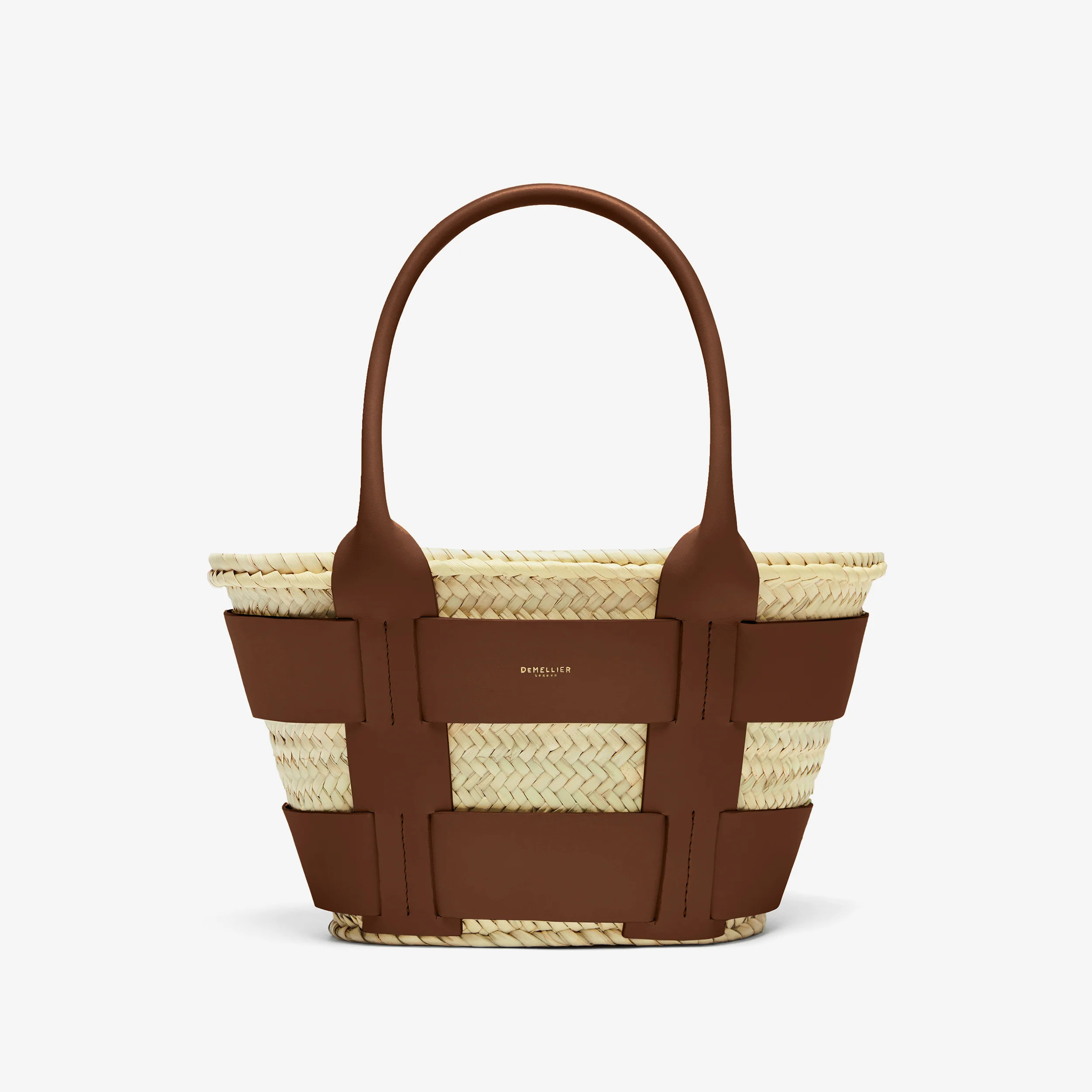 The Mini Santorini | Natural Basket Tan Smooth | DeMellier | DeMellier