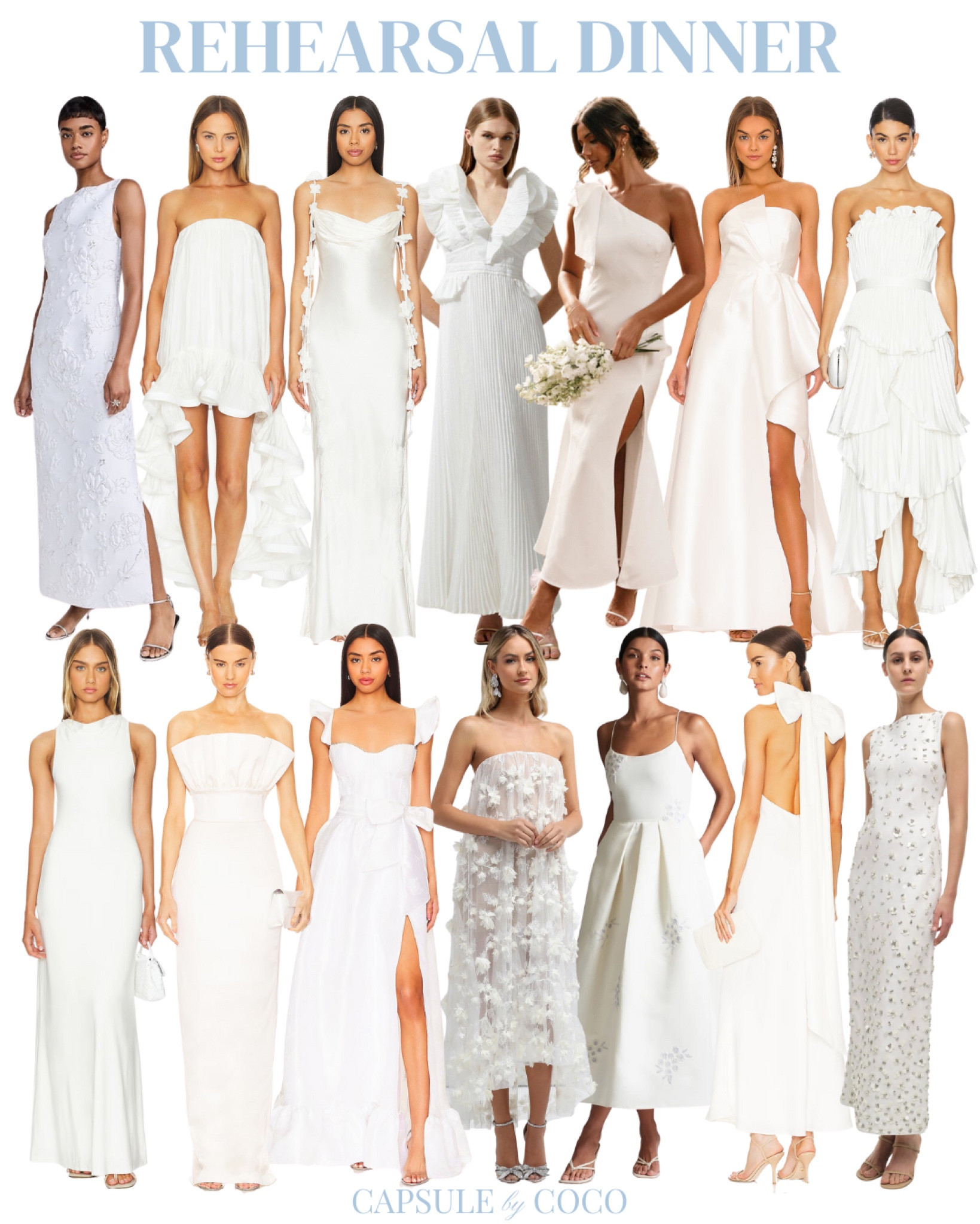 REHEARSAL DINNER 💍

Rehearsal dinner, rehearsal dinner dress, rehearsal dinner dresses, rehearsal dinner outfit, rehearsal dinner outfits, rehearsal dinner inspo, rehearsal dinner inspiration, bridal wardrobe, white dress, white dresses, engagement pictures, formal white dress, formal white dresses, bride, bride to be, 2024 bride, 2024 brides, engagement look, engagement looks, wedding dress, wedding dresses, engagement party, bachelorette party, bridal shower, bridesmaid luncheon, reception, after party, CapsuleByCoCo

#LTKWedding #LTKParties #LTKStyleTip