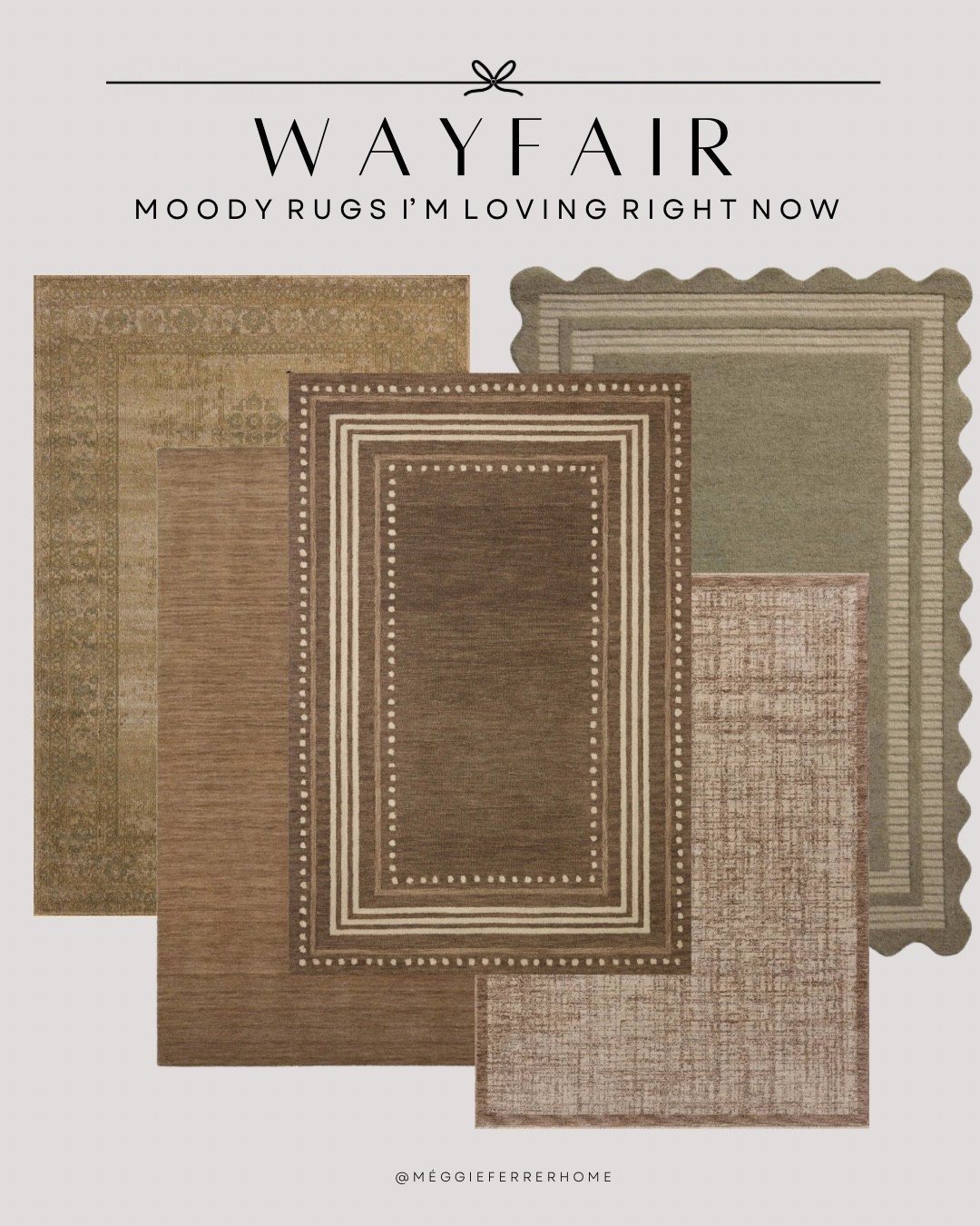 Moody, textured, and timeless, these are the Wayfair rugs I’m loving right now. 🤎
Each one adds that perfect layer of warmth and depth that makes a room feel pulled together.

And the best part? Most of them are part of Wayfair’s 5 Days of Deals — making it the perfect time to save on a cozy upgrade.


#wayfairhome #wayfairfinds #modernorganichome #cozyhomevibes #neutraldecor #ruglove #interiorstyle #homedesign


#LTKHome #LTKSaleAlert #LTKSeasonal