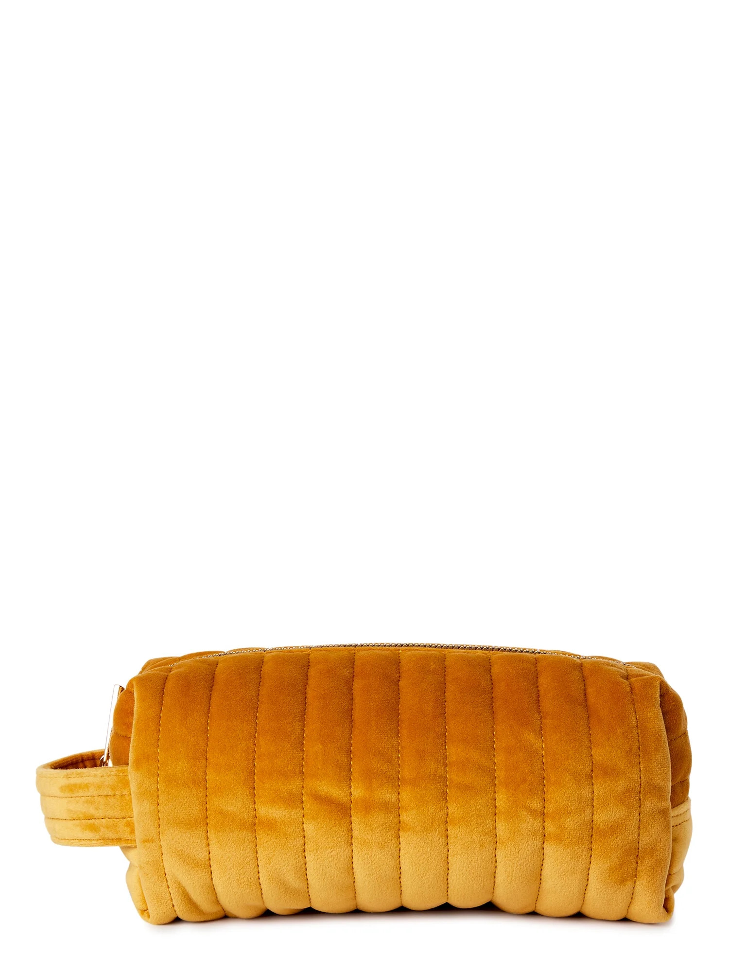 Time and Tru Women's Quilted Pouch with Handle Gold - Walmart.com | Walmart (US)
