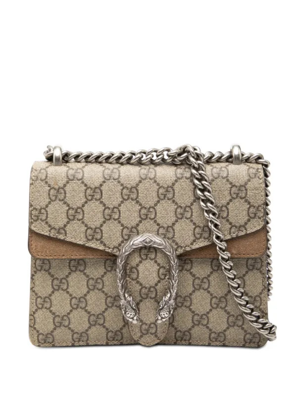 Gucci Pre-Owned 2016-2026 Small GG Supreme Dionysus Crossbody Bag | Brown | FARFETCH | Farfetch Global