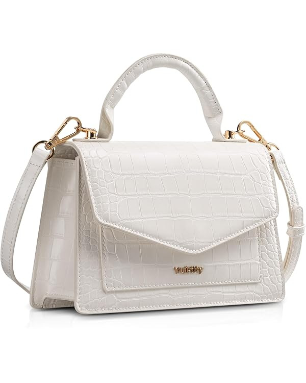 Top handle Satchel Purses Handbags for Women, Small Crossbody Bag with Convertible Strap, Trendy ... | Amazon (US)