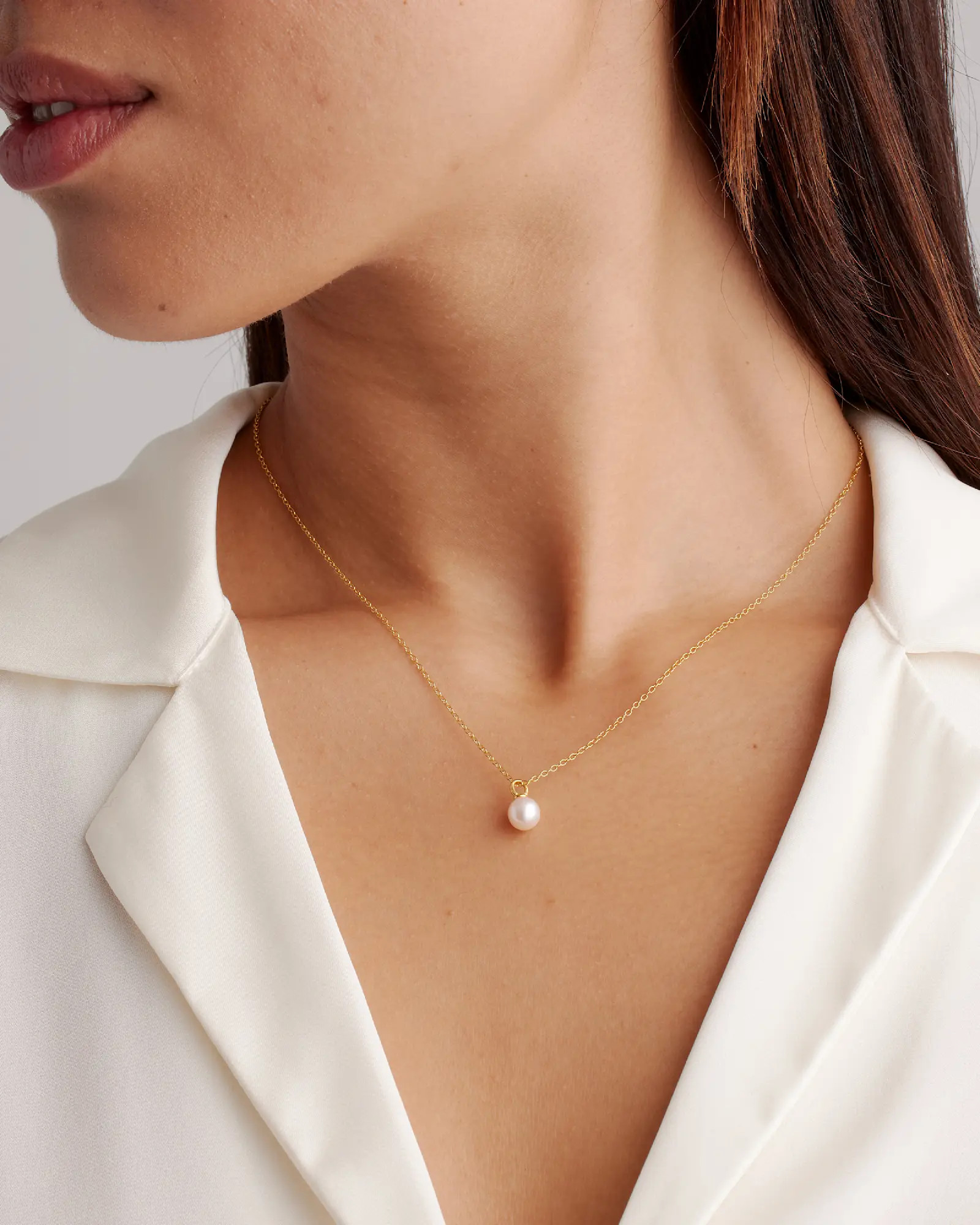 Freshwater Cultured Pearl Pendant Necklace in Gold Vermeil | Quince