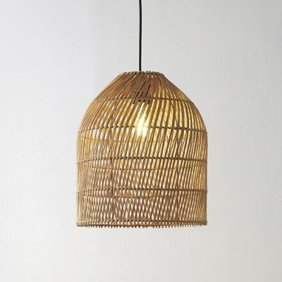 Lollie Rattan Pendant Light | Grandin Road