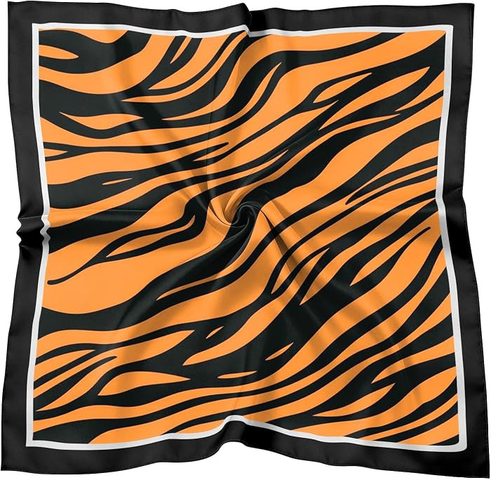 Scarf Silk Feeling Square Satin Headscarf Hair Wrap Bandana 27.5 Inches Trendy Aesthetic Cute Decoration Women Girls | Amazon (US)