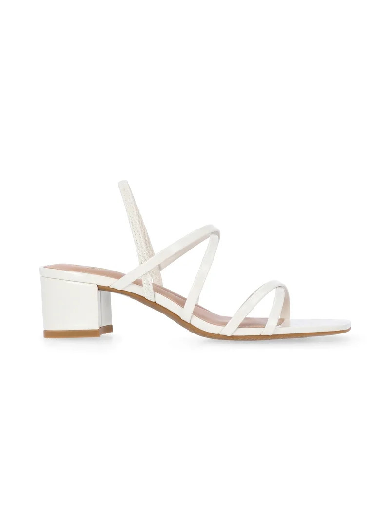 Time and Tru Women's Strappy Block Heel Sandals | Walmart (US)