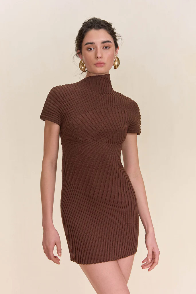 LUKA KNIT DRESS - JAVA | Cult Gaia - US