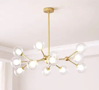 Dellemade XD00940 Sputnik Chandelier for Bedroom, Globe Ceiling Light for Living Room, 12 Lights,... | Amazon (US)
