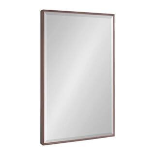 Kate and Laurel Rhodes 36 in. x 24 in. Classic Rectangle Framed Bronze Wall Accent Mirror 218332 ... | The Home Depot