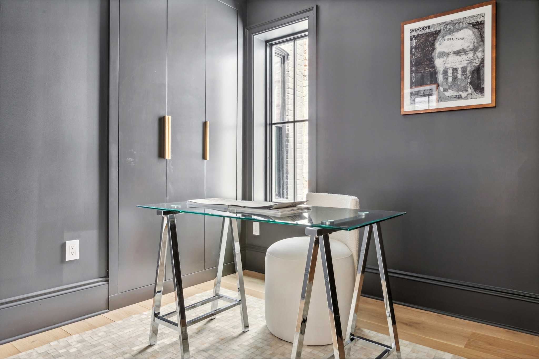 Transform your workday with a touch of luxury!! ✨

This simple home office room features a stunning glass desk and a fluffy office chair for ultimate comfort. Elevate your productivity and style with these chic setup options!

#LTKfamily #LTKstyletip #LTKhome