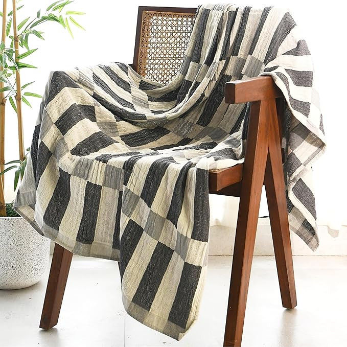 Folkulture Throw Blanket for Couch 50" x 60", 100% Recycled Cotton Blanket and Throws for Chair, ... | Amazon (US)