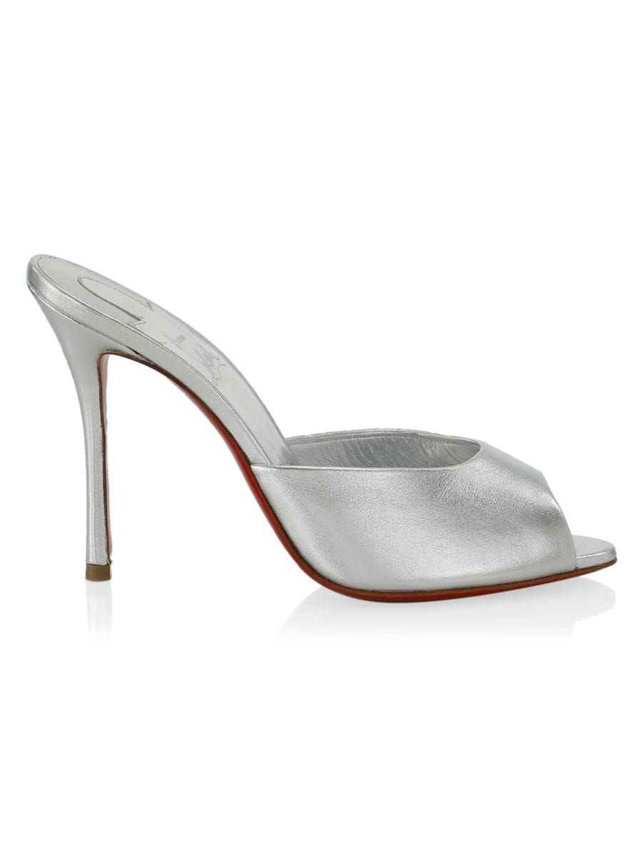 Me Dolly 100 Metallic Leather Mules | Saks Fifth Avenue