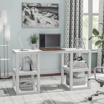 Parsons Desk Wade LoganÂ® Color: White | Wayfair North America