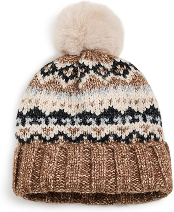 Hat Attack Women's Fair Isle Pom Beanie | Amazon (US)