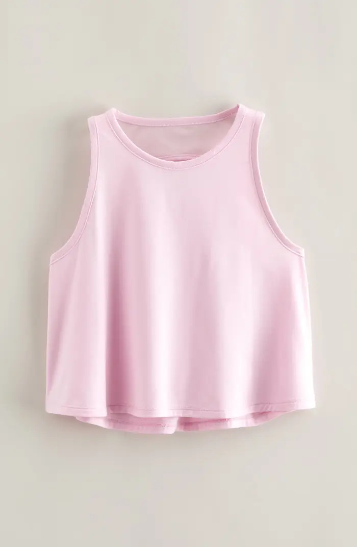 Zella Girl Kids' Sway Back Cutout Tank | Nordstrom | Nordstrom
