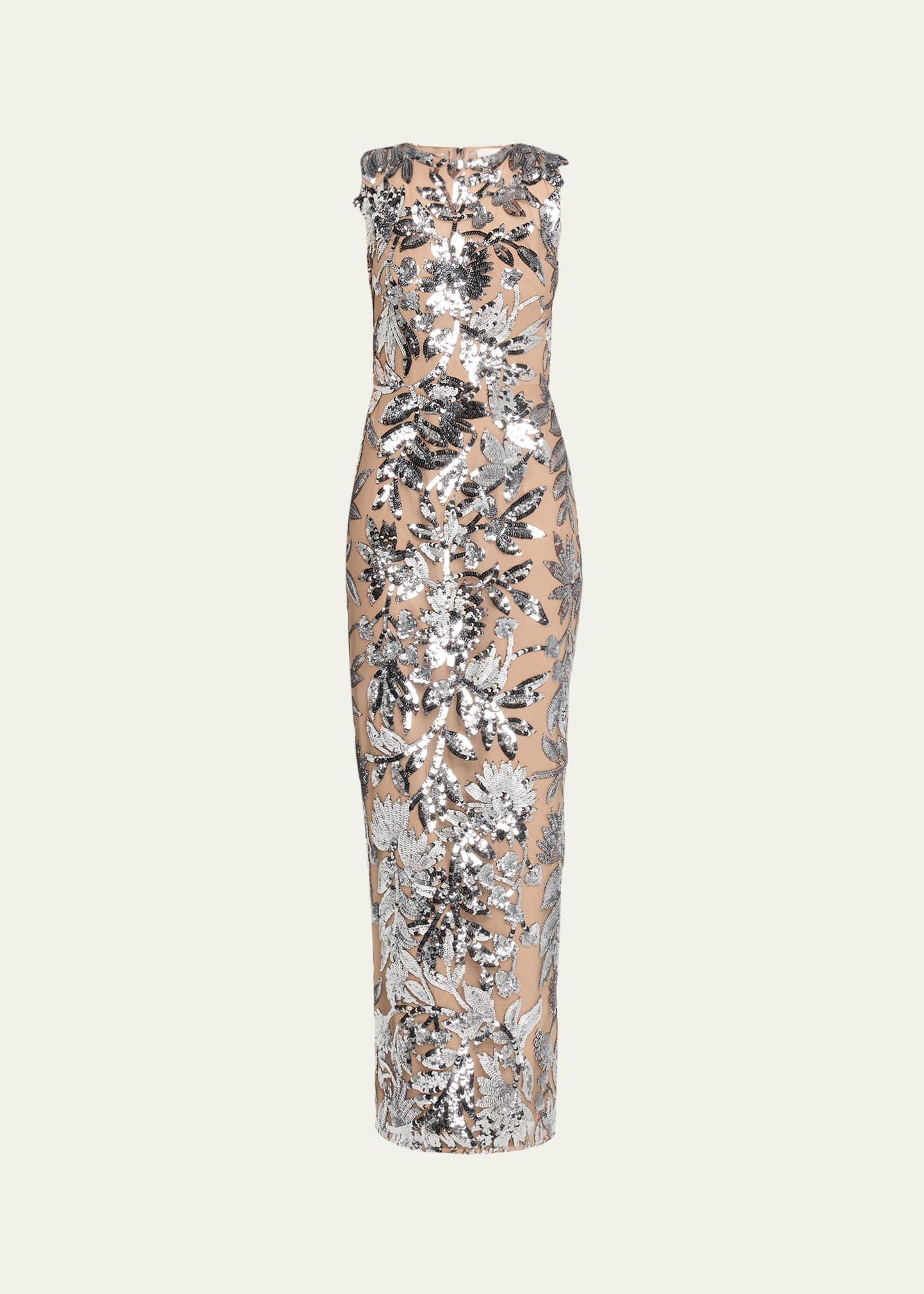 Bronx and Banco Violet Silver Sequin Maxi Dress | Bergdorf Goodman