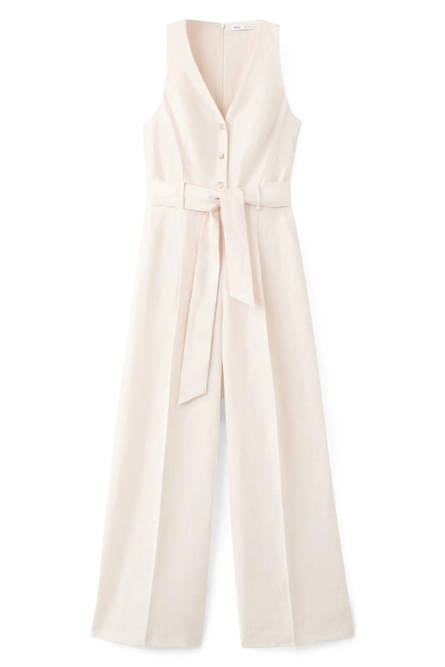 Sleeveless Belted Linen Jumpsuit (Women) | Nordstrom | Nordstrom