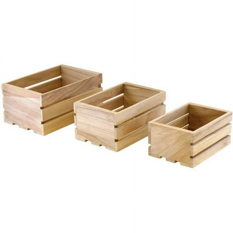 Wood Craft Crate Caddy Set, 3pk | Walmart (US)