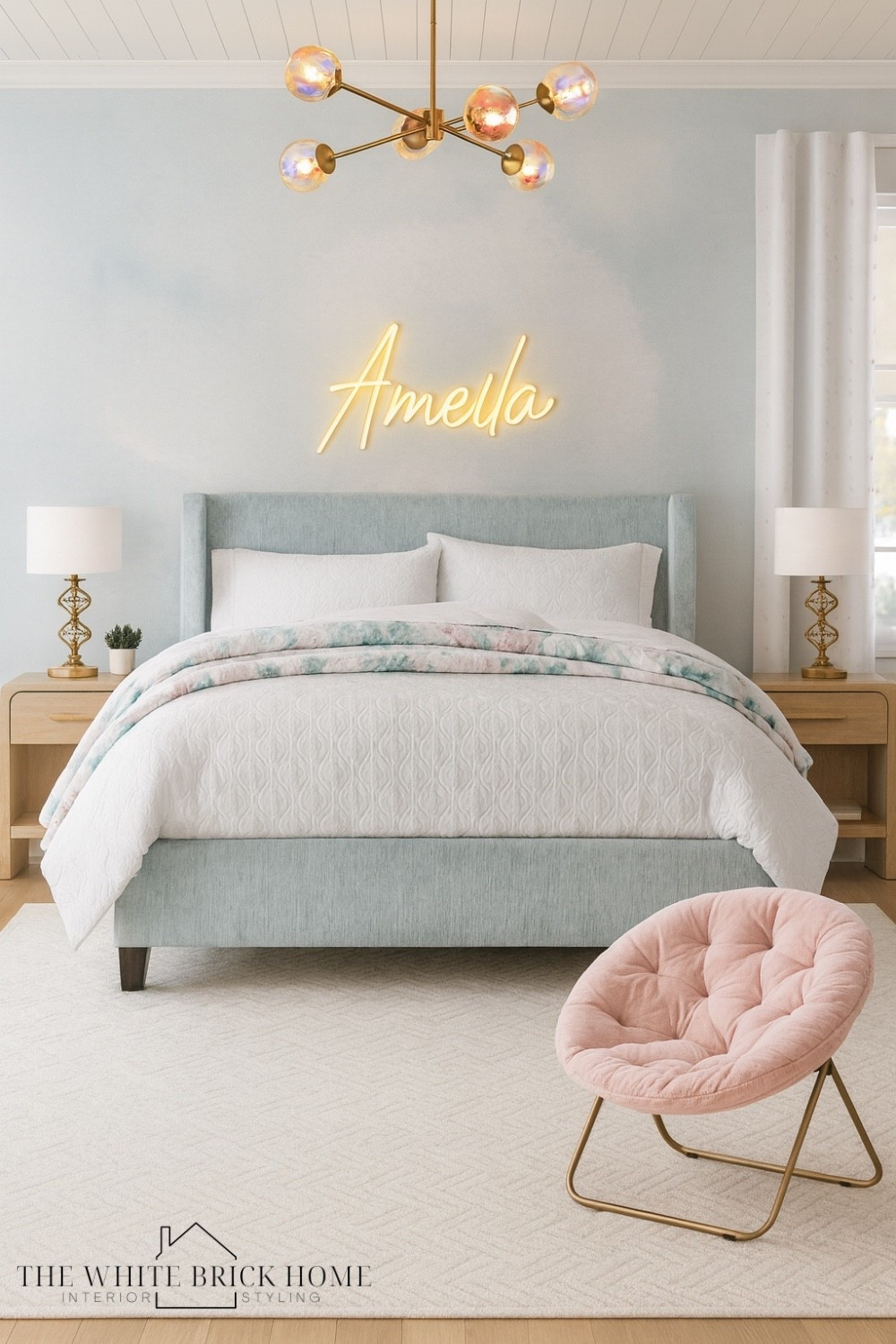 A glowing personalized wall light above a bed adds a dreamy, modern touch that makes this bedroom design feel unique and special! 

Girls room, girls bedroom, teen girl, teen girl bedroom, teen girl room design, teen girl room decor, blue bedroom, girls room bed, girls room nightstand, girls room rug, girls room chair, girls room wall light, girls room bedding, girls room lamp, girls room designs, modern girls room blue, blue bedroom, teen girl, teen girl bedroom, girls room curtains, girls room chair, girls room lighting, girls room design ideas, girls room theme, blue modern teen girls room, Kendra Scott, wall light, name wall light, chair, Amazon girls chair, bedding, girls room bedding, pottery barn teen, pottery barn, Amazon, Etsy 

#LTKHoliday #LTKGiftGuide #LTKHome