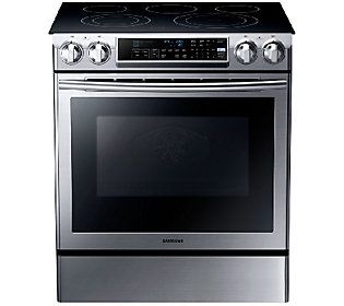 Samsung 30" Stainless Steel Electric Slide-in Range | QVC