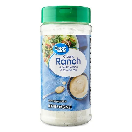 Great Value Classic Ranch Salad Dressing & Recipe Mix, 8 oz Canister | Walmart (US)