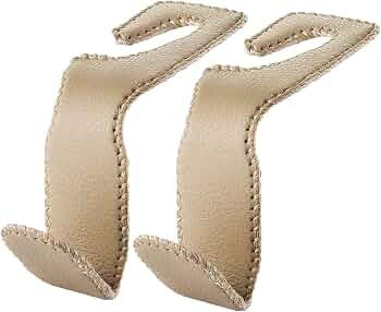 DPKIKO Car Bag Holder for Purse and Bags, 2 Pack Leather Headrest Hooks, Car Back Seat Headrest H... | Amazon (US)
