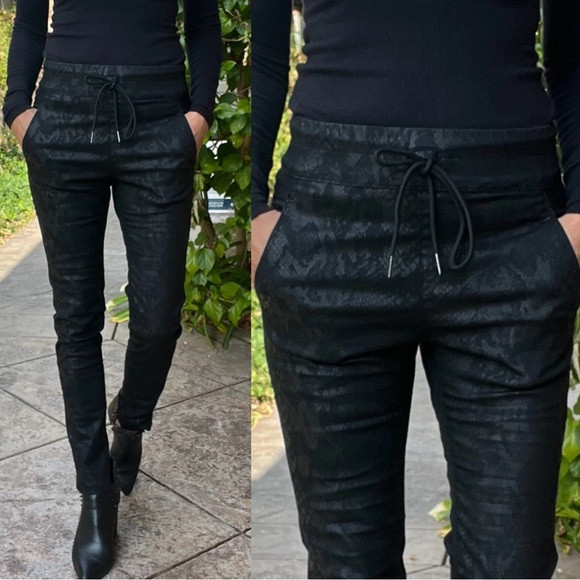 Bevy Flog Women’s Shely Black Python Leggings Size 25 Metallic Pull-On Snakeskin | Poshmark