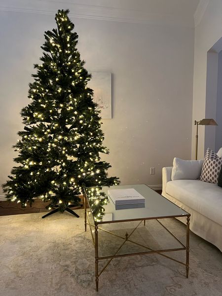 Walmart 9ft Christmas tree under $300! Can change the lights so they twinkle or are multi colored!

#LTKHoliday #LTKSeasonal #LTKhome