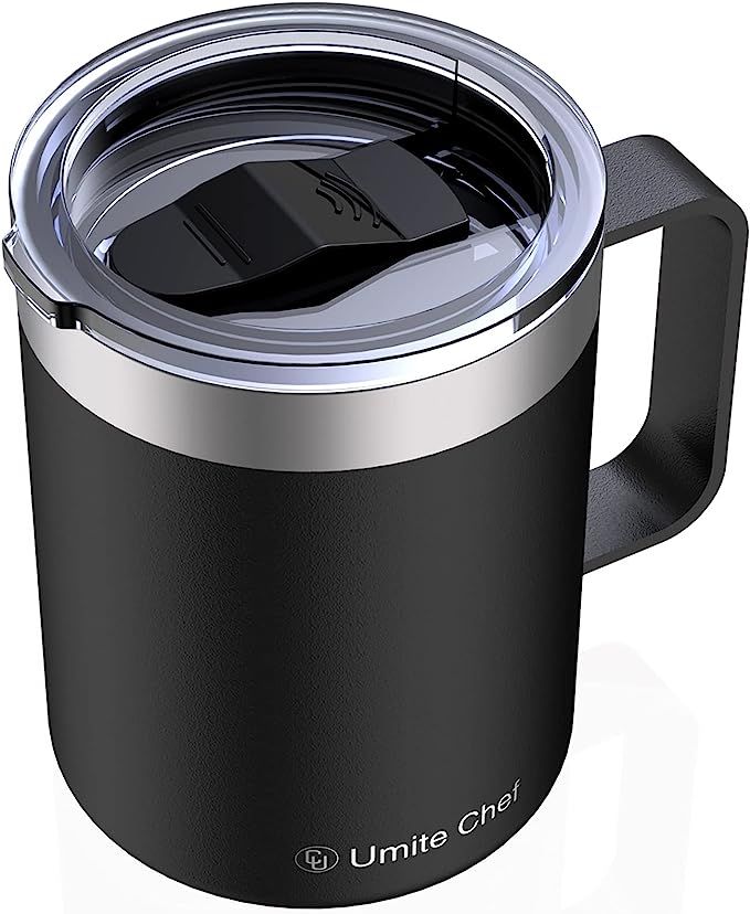 Umite Chef Stainless Steel Insulated Coffee Mug Tumbler with Handle, 12 oz Double Wall Vacuum Tum... | Amazon (US)
