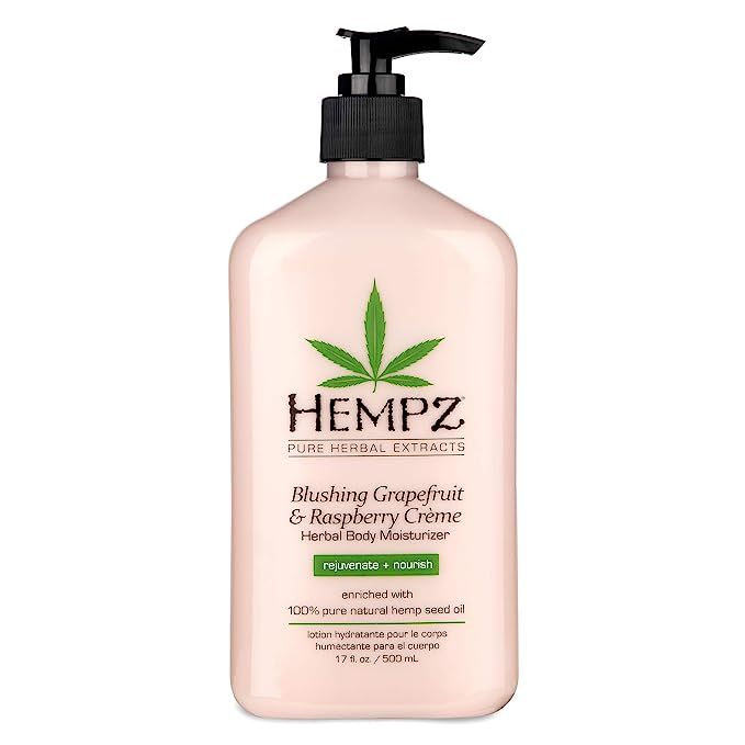 Hempz Blushing Grapefruit & Raspberry Creme Herbal Body Moisturizer Lotion - Fruit Body Cream - P... | Amazon (US)