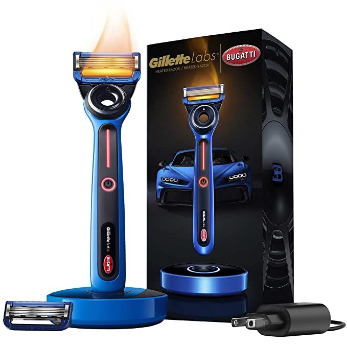 Gillette Heated Razor for Men, Bugatti Limited Edition Shave Kit by GilletteLabs, 1 Handle, 2 Raz... | Amazon (US)