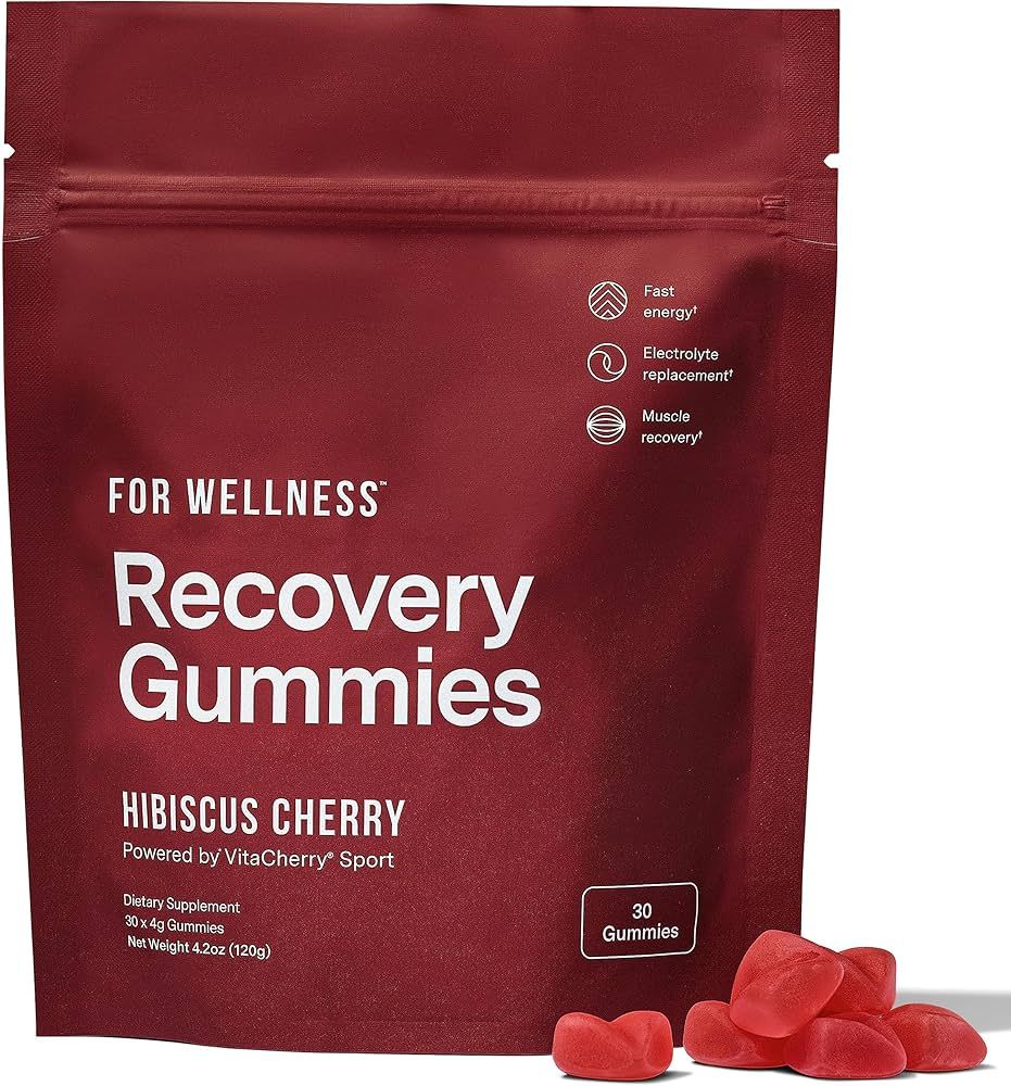 For Wellness Recovery Gummies™ Hibiscus Cherry (30 Gummies) – Supports Muscle Recovery, Comba... | Amazon (US)