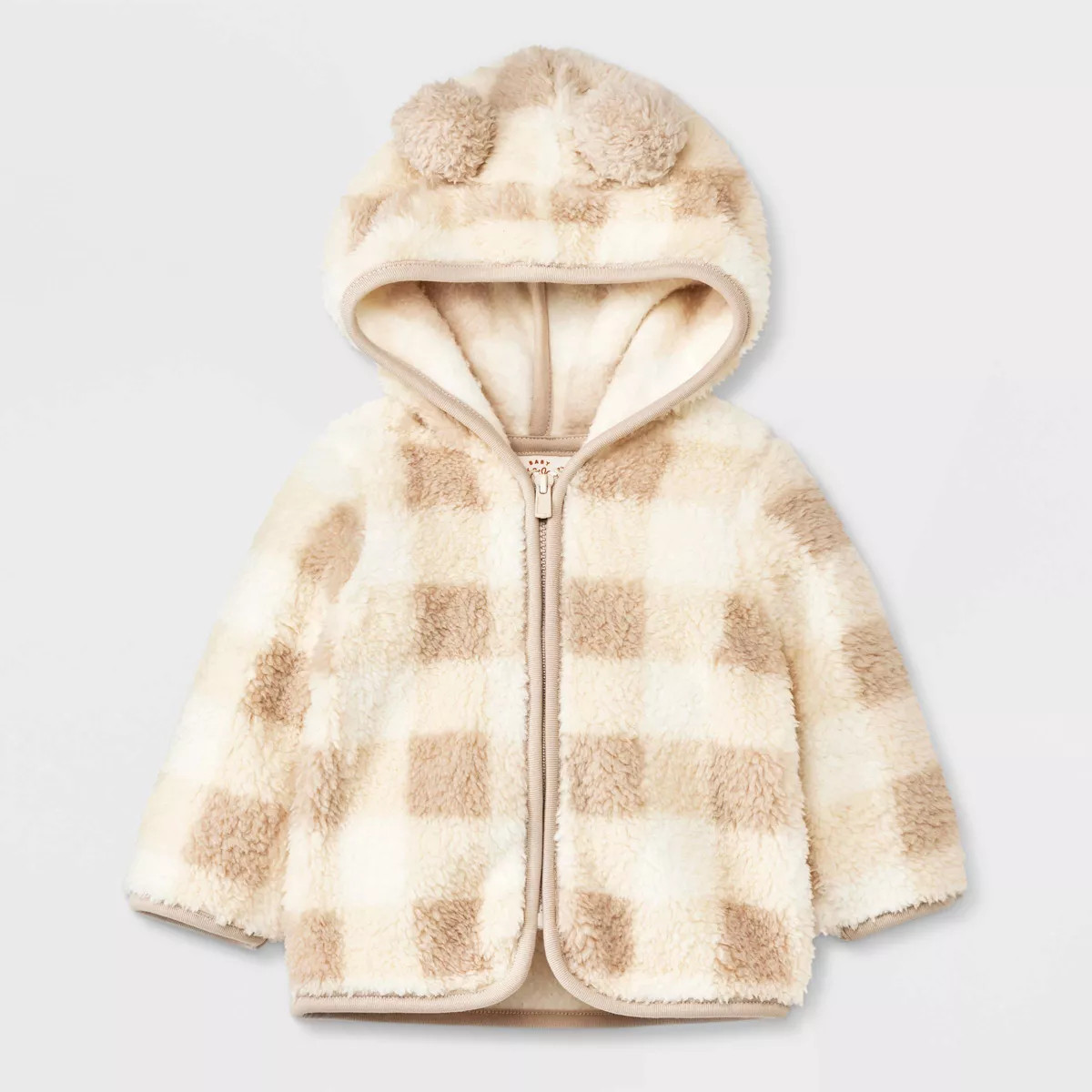 Baby Faux Fur Shearling Jacket - Cat & Jack™ Off-White | Target