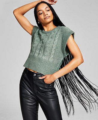 And Now This Women's Cable-Knit Ribbed-Edge Sweater & Reviews - Sweaters - Women - Macy's | Macys (US)