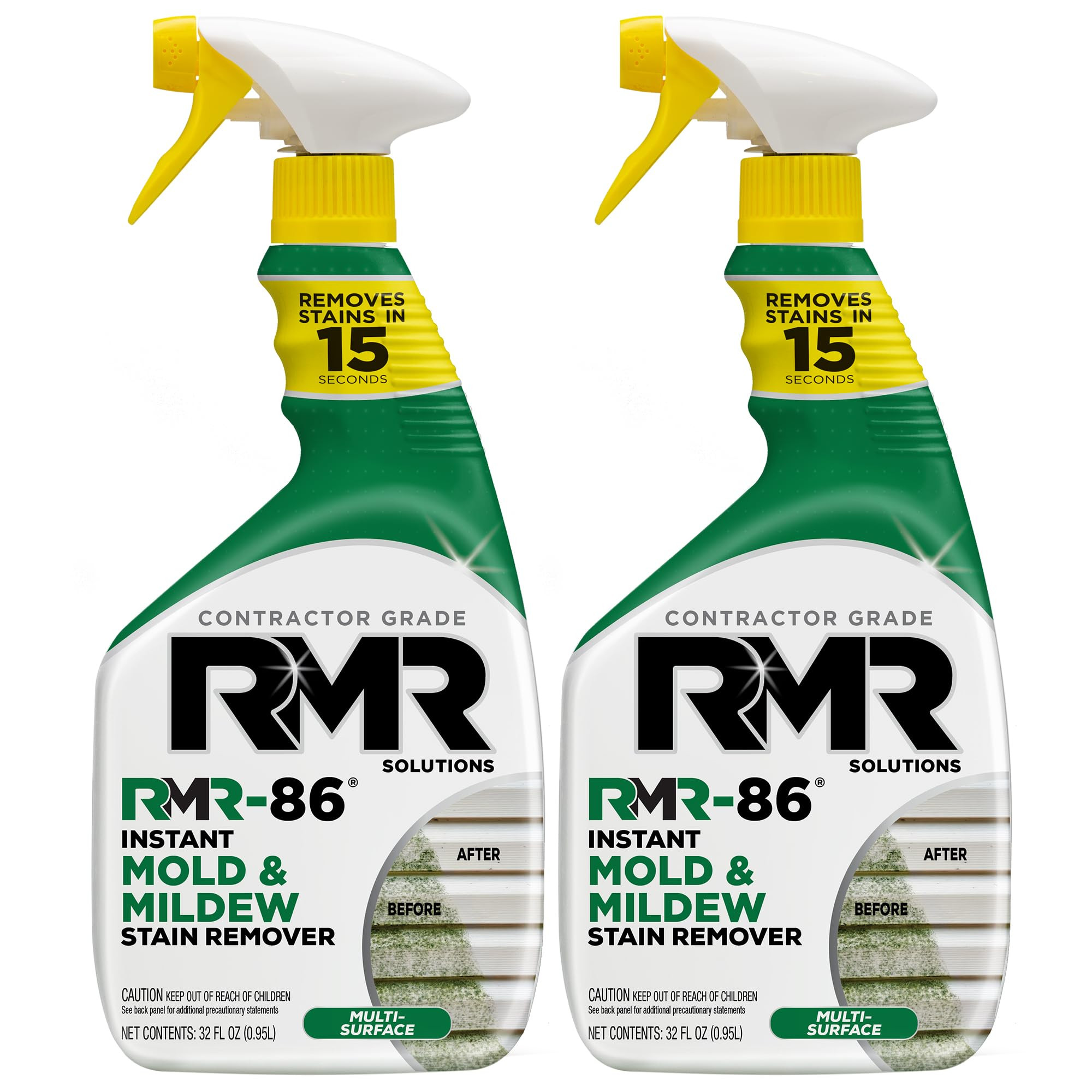 RMR-86 Instant Mold and Mildew Stain Remover Spray - Scrub Free Formula, 2 Pack - 32 oz | Amazon (US)