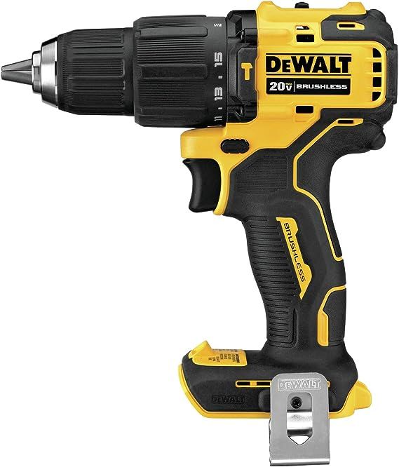 DEWALT ATOMIC 20V MAX* Hammer Drill, Cordless, Compact, 1/2-Inch, Tool Only (DCD709B) | Amazon (US)