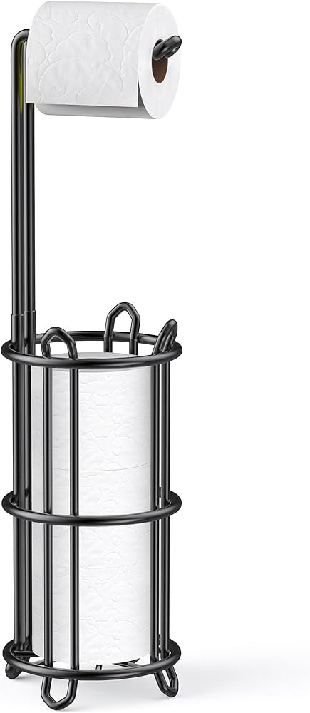 Meangood Freestanding Toilet Paper Holder Stand and Tissue Paper Roll Dispenser, Bathromm Storage... | Amazon (US)