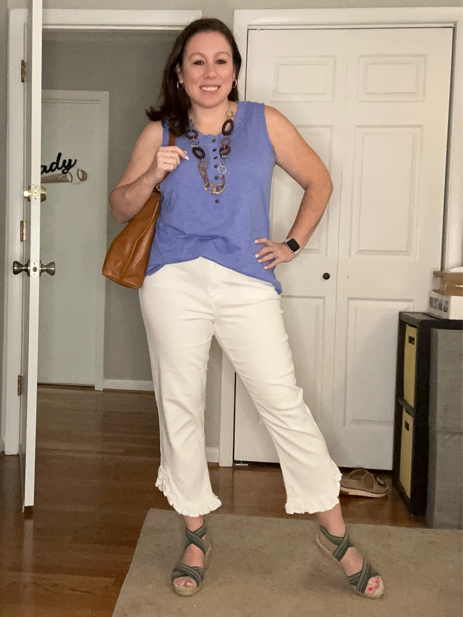 I am officially a teacher and my first classes are next week! Tonight was orientation and I needed an outfit that felt like a teacher!! 

My necklace is from JJill but it is since sold out. 
My shoes are the Fishbourne from Charleston Shoe Company in Jolly Turquoise.
My bag is a Margot NY Shoulder bag that I found at TJMaxx! 

#LTKStyleTip #LTKOver40 #LTKMidsize