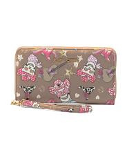 zip around skull wallet | TJ Maxx