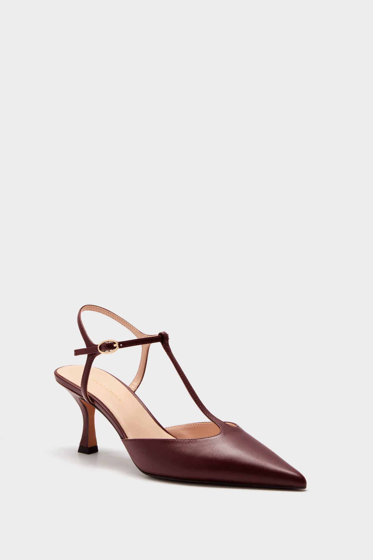 Oxblood Leather Margot Heels | Tuckernuck (US)