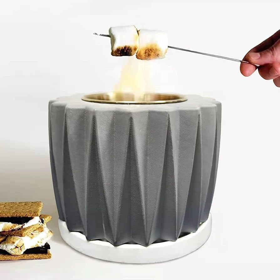 Aobaks Tabletop Fire Pit Bowl, Portable Indoor Outdoor Table Top Fire Pit, Personal Mini Fireplac... | Amazon (US)