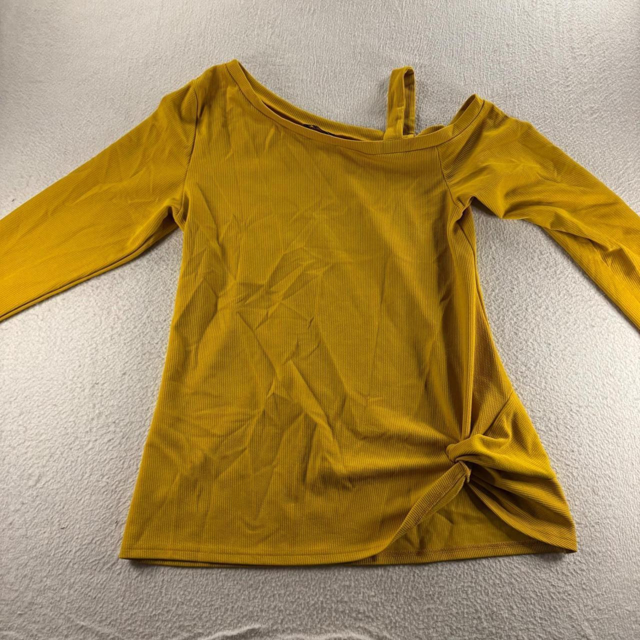 Shein Curve + Plus Women's Blouse - Yellow - XL | Depop US