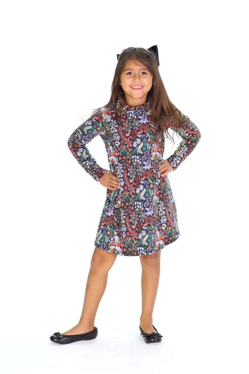 Girls Janie Dress in Winter Garden | Duffield Lane