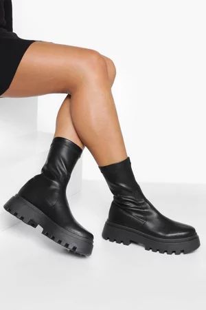 Chunky Sock Boot | Boohoo.com (US & CA)