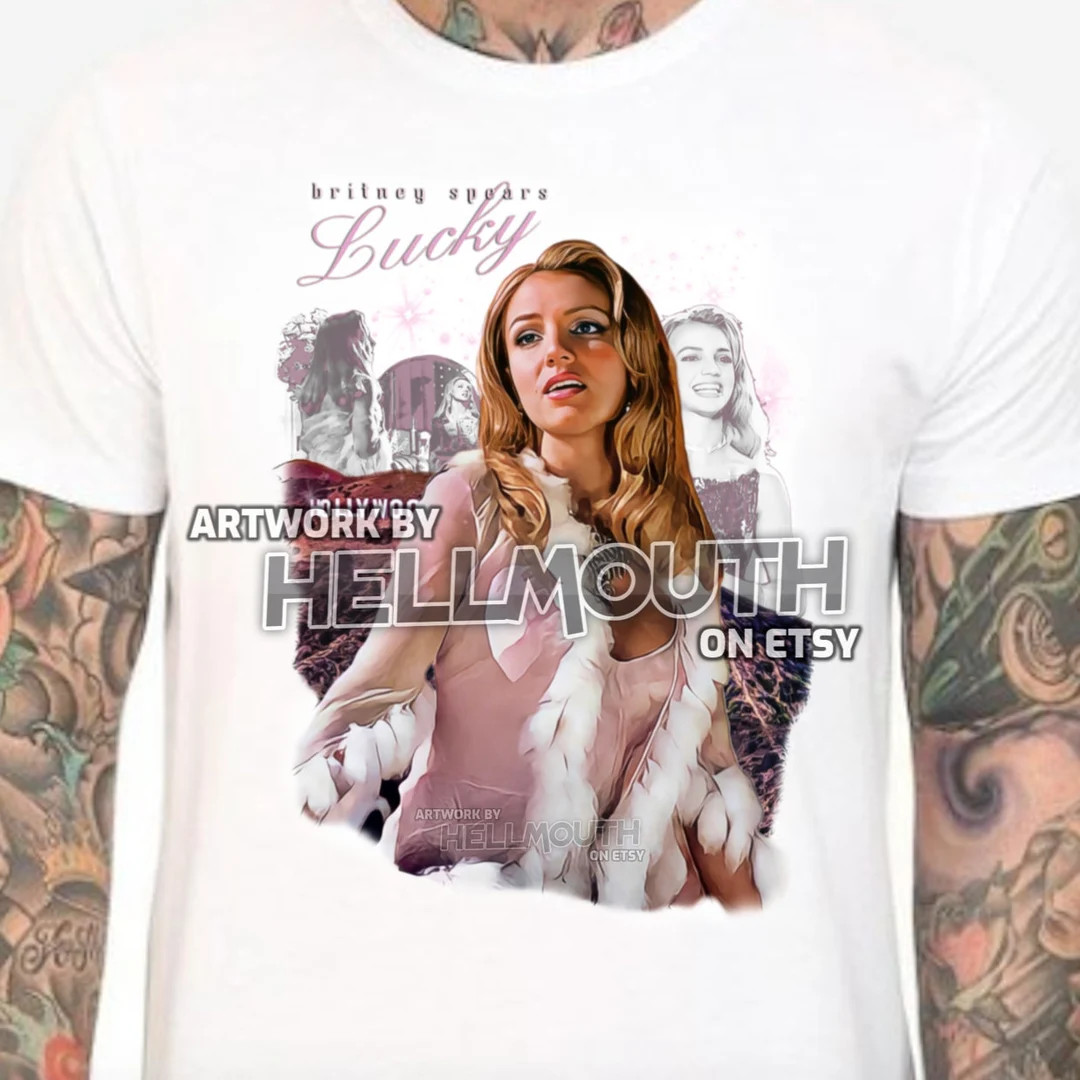Britney Spears Lucky T-shirt Mens & Women's All Sizes Retro Oops Era 90s - Etsy | Etsy (US)
