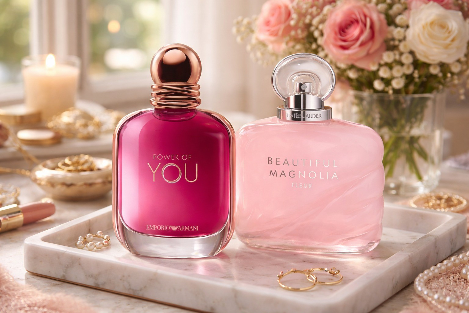 Today I’m reaching for two of my favorites:🌸 Beautiful Magnolia Fleur – soft, floral, and effortlessly feminine.💖 Emporio Armani Power of You – warm, confident, and unforgettable.

#LTKBeauty