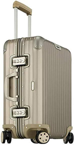 Rimowa Topas Titanium Carry on Luggage IATA 21" Inch Multiwheel 32L Suitcase - Champagne | Amazon (US)