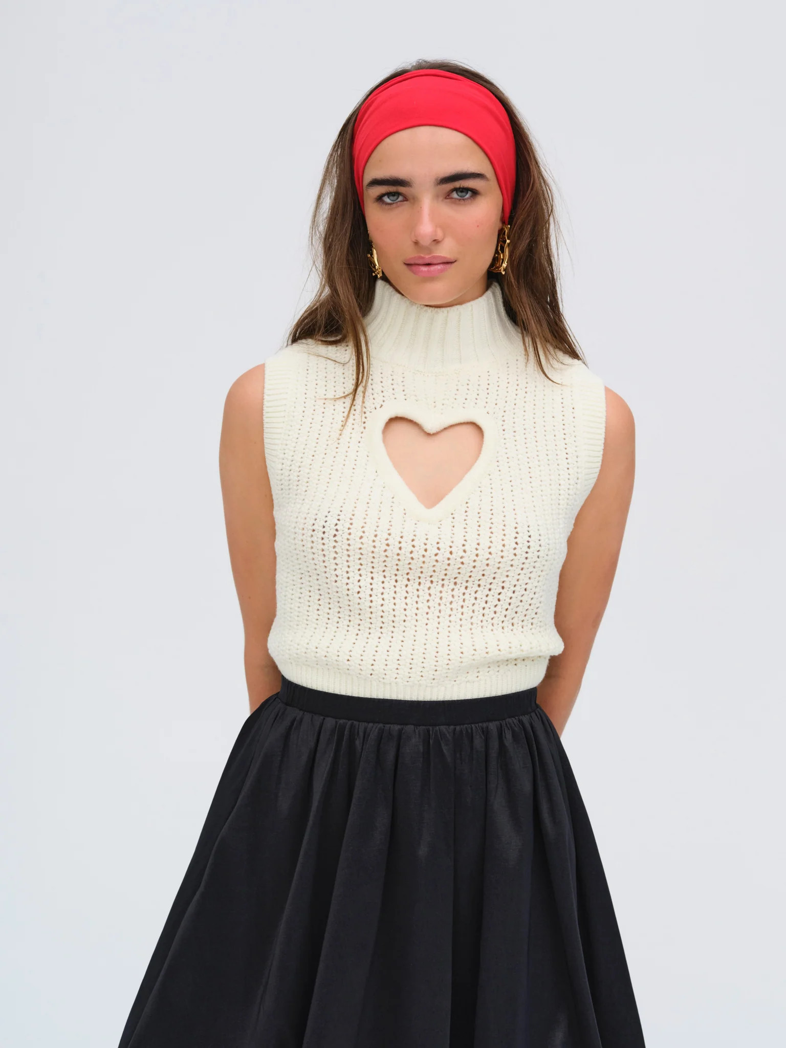 Rebecca Heart Sweater Vest | For Love & Lemons
